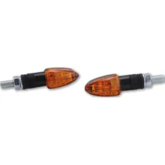 Blinkleuchte SHIN YO Halogen Blinker LIZZARD, schwarz, gelbes Glas, 12V/6W