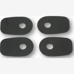 SHIN YO Mounting plates INDY SPACER for various for: KAWASAKI Z750/,ZX10R,ER6 F/N, black, Set