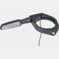 DAYTONA Gabelschellensatz mit Blinkerhalter Aluminium schwarz 35 mm