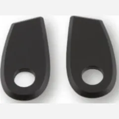 HIGHSIDER Alu rear turn signal mounting plates for BMW RnineT, black, set