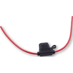 Halter für Stecksicherungen 5-30 Ampere, Spritzwasser geschütztes Gummigehäuse.