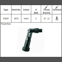 Spark Plug NGK Kerzenstecker XD-05 F, für 12 mm Kerze, 102?