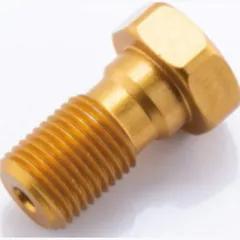 LSL Alu-Hohlschraube M10x1.00, gold