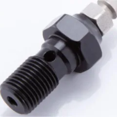 LSL Alu-Hohlschraube M10x1.00, silber, mit Entlüfternippel