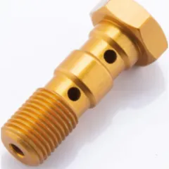 LSL Alu-Doppelhohlschraube M10x1.00, gold
