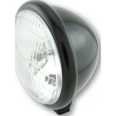 Lampe Licht SHIN YO 5 3/4 Zoll Scheinwerfer Bates Style, schwarz seidenmatt, untere Befestigung