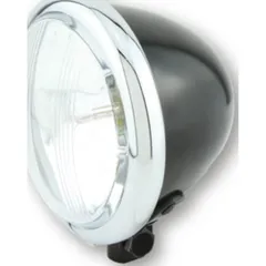Lampe Licht SHIN YO SHIN YO 4 1/2 Zoll Scheinwerfer Bates-Style, schwarz, Chromring