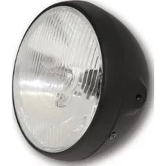 Lampe Licht SHIN YO SHIN YO 7 Zoll Scheinwerfer British-Style, matt schwarz
