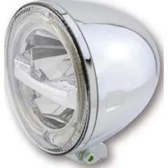 HIGHSIDER 5 3/4 Inch LED Headlight CIRCLE, Chrome