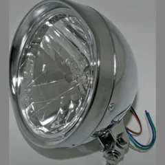 Lampe Licht SHIN YO 6 1/2 Zoll Cruiser-Chromscheinwerfer mit Schirm 223-051