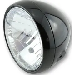 Lampe Licht SHIN YO 6 1/2 Zoll Hauptscheinwerfer, schwarz glänzend