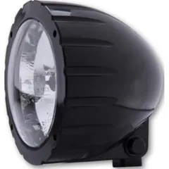 Lampe Licht SHIN YO ABS Scheinwerfer mit Fräsung, schwarz, HS1, untere Befestigung