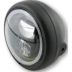 HIGHSIDER 5 3/4 inch LED spotlight PECOS TYP 7 with parking light ring, black matt