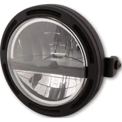 HIGHSIDER 5 3/4 inch LED headlight FRAME-R2 type 5, black, lateral mounting