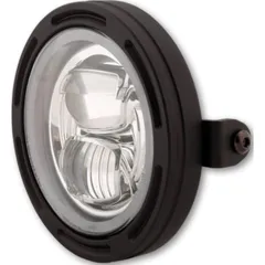 HIGHSIDER 5 3/4 inch LED headlight FRAME-R2 type 7, black, lateral mounting