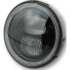 HIGHSIDER LED main headlight insert TYPE 7 with parking light ring, round, black, 5 3/4 inch