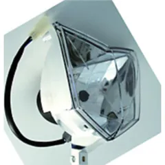 SHIN YO HS1 Polygon headlight insert, clear glass, 12V 35/35W with parking light, E-approved