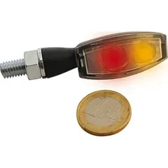 HIGHSIDER LED rear, brake light, turn signal unit BLAZE, black, clear