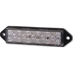 SHIN YO LED taillight, SUPERFLAT, clear glass, with fixing straps, E-approved