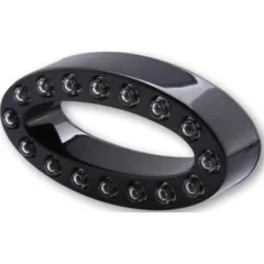 SHIN YO LED taillight MEMPHIS, black housing, oval