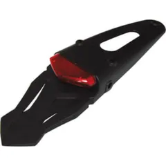 SHIN YO LED taillight, red glass, with universal rear plastic in black