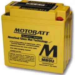 Akku MOTOBATT Batterie MB9U, 4-polig