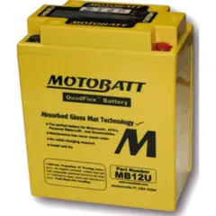 Akku MOTOBATT Batterie MB12U, 4-polig