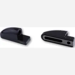 HIGHSIDER CNC fairing mirror adapter FB-1 short, black, set