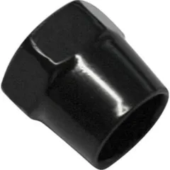 Mirror nut 14 mm, black, M10 x 1.25 RH