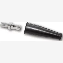 Adjusting screw with rubber cap