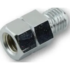 Mirror adapter hole M8 right on bolt M10 left chrome plated