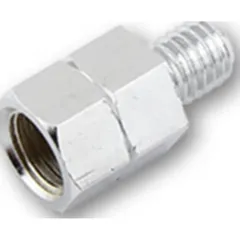 Mirror adapter hole M10 right on bolt M8 left chrome plated