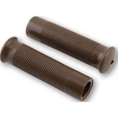 Handlebar Grips Custom Retrostyle for 7/8 Inch Handlebars (22mm) in brown