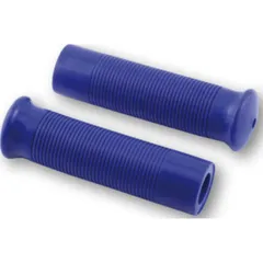 Handlebar Grips Custom Retrostyle for 7/8 inch handlebars (22mm) in blue