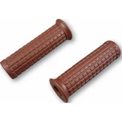 Custom Old Style Grips 1 inch (25,4 mm) brown pair