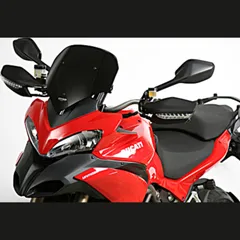 MRA Sports screen, for: DUCATI Multistrada 1200, black, 09-12, short