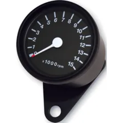 Rev counter 15.000 rpm, í˜ 60 mm, black/black