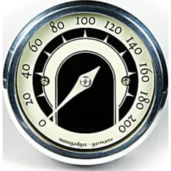 motogadget Analog speedo motoscope tiny speedster, polished ring