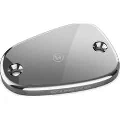 HIGHSIDER CNC Deckel hochglanz silber für Bremsbehälter div. für: TRIUMPH