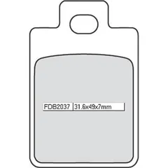Bremsklötze FERODO Bremsbelag FDB 2037 AG