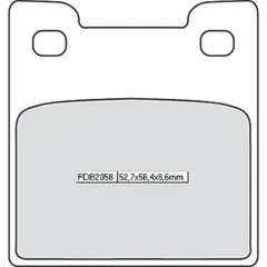 Bremsklötze FERODO Bremsbelag FDB 2058 Platinum