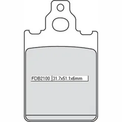 Bremsklötze FERODO Eco-Friction Bremsbelag 584-2100EF