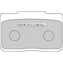 Bremsklötze FERODO Bremsbelag FDB 2170 Platinum