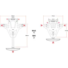 HIGHSIDER AKRON-RS PRO for Yamaha MT-09 17-20, incl. license plate light