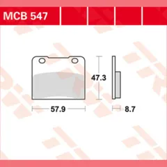 Bremsklötze TRW Lucas Bremsbelag MCB547