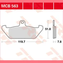 Bremsklötze TRW Lucas Bremsbelag MCB563
