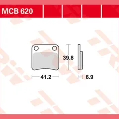 Bremsklötze TRW Lucas Bremsbelag MCB620