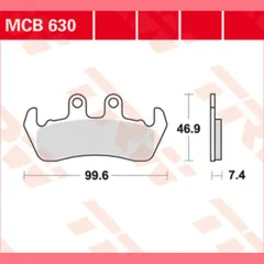 Bremsklötze TRW Lucas Bremsbelag MCB630