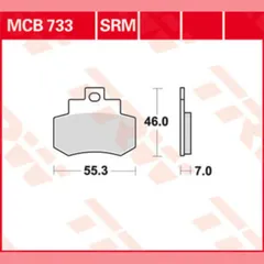 Bremsklötze TRW Lucas Bremsbelag MCB733