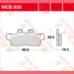 Bremsklötze TRW Lucas Bremsbelag MCB839